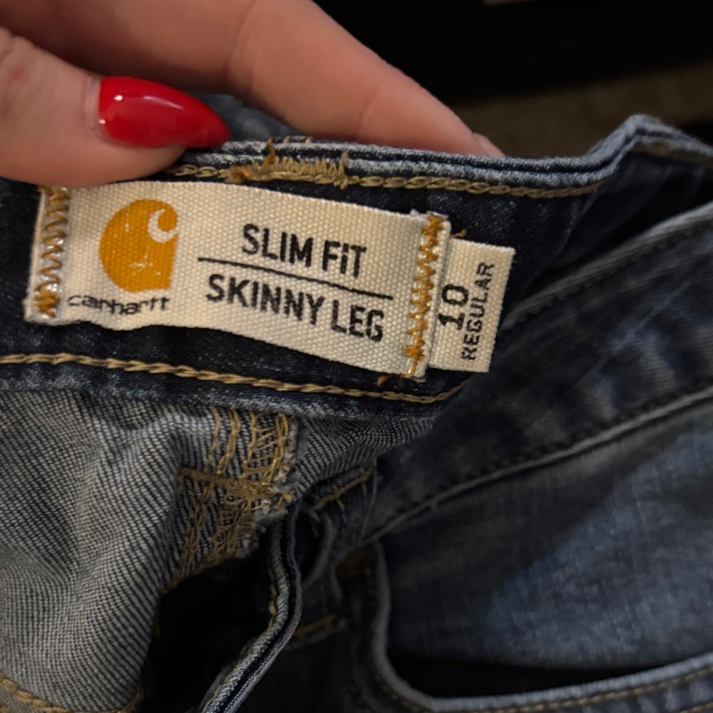 Carhartt Slim Fit Skinny Leg Denim Jeans